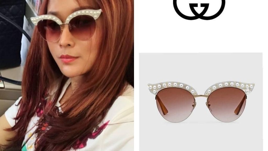Sejumlah artis yang aksi dan bergaya dengan kacamata Gucci tanpa endorse.