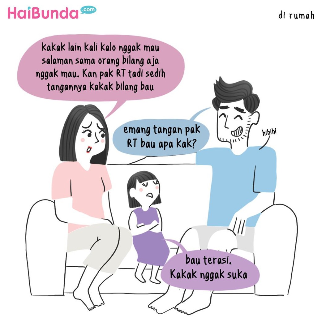 Kadang, kejujuran anak bisa bikin nelangsa ya, Bunda. He-he-he. Apa kejujuran si kecil yang bikin Bunda nyesek sampai tertawa? Sama dengan kakak di komik ini?