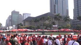 VIDEO: Bendera Merah Putih Raksasa untuk Jokowi/Ma'ruf