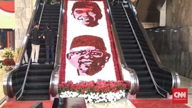 Bunga-bunga Parlemen Sambut Pelantikan Jokowi-Ma'ruf