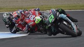 FOTO: MotoGP Jepang 2019 Jadi Milik Marquez Marc Marquez meraih kemenangan mudah atas Fabio Quartararo pada balapan MotoGP Jepang 2019 di Sirkuit Motegi.