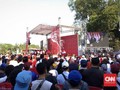 Relawan Jokowi Memadati Taman Pandang Monas