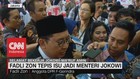 VIDEO: Fadli Zon Tepis Isu Jadi Menteri Jokowi