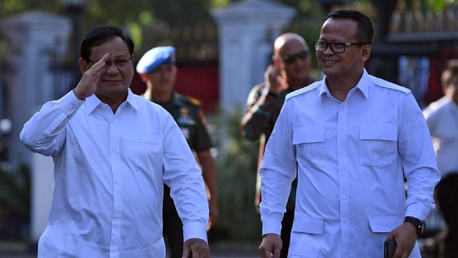 Edhy Prabowo memuji sosok Prabowo Subianto sebagai penyelemat hidup saat ia terpuruk. Prabowo juga sudah sudah dianggap seperti orang tua sendiri oleh Edhy.