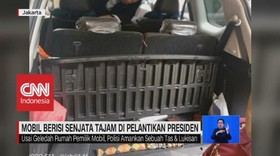 VIDEO: Mobil Berisi Senjata Tajam di Pelantikan Presiden