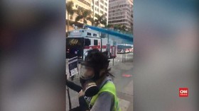 VIDEO: Masjid Hong Kong Ditembak Meriam Air