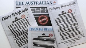 Protes Pembatasan Informasi, Koran Australia Dihitamkan
