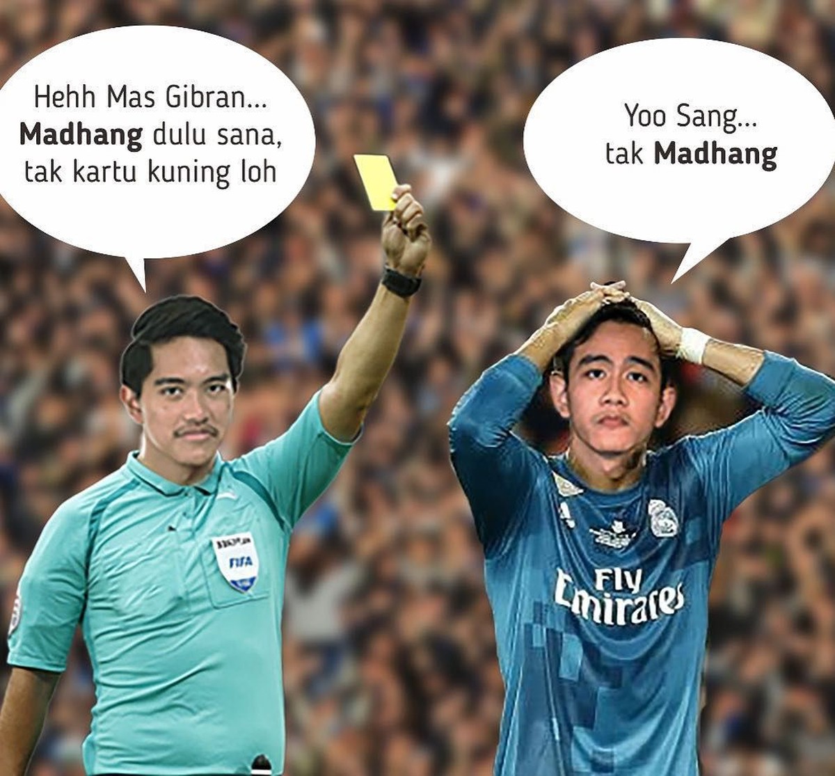 Meski jarang terlihat bersama&comma; ada kalanya Gibran Rakabuming dan Kaesang Pangarep terlihat kompak bersama&comma; hingga membuat ngakak para netizen&period;