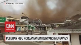 VIDEO: Angin Kencang di Kota Batu, Ribuan Warga Mengungsi