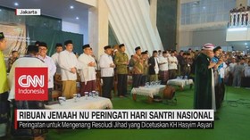 VIDEO: Ribuan Jemaah NU Peringati Hari Santri Nasional 2019