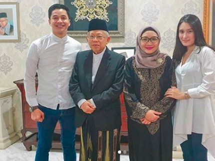 Pesinetron Adly Fairuz Akrab dengan Wapres Ma'ruf Amin, Ternyata Cucu