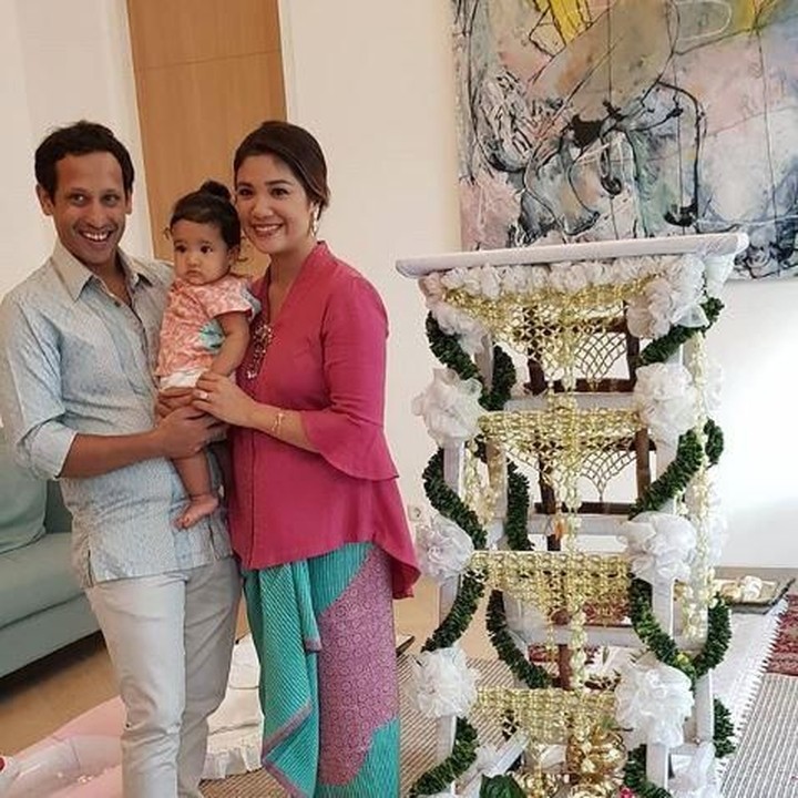 <p>Nadiem Makarim menikah dengan wanita cantik bernama Franka Franklin. (Foto: Instagram @mamiehardo)</p>
