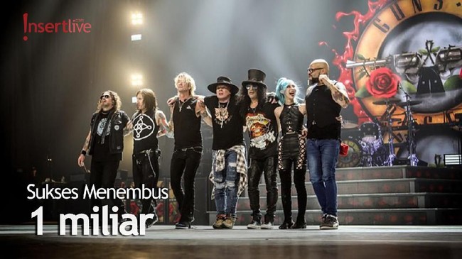 Lagu Gun N' Roses 'Sweet Child O' Mine' Tembus 1 Miliar Views