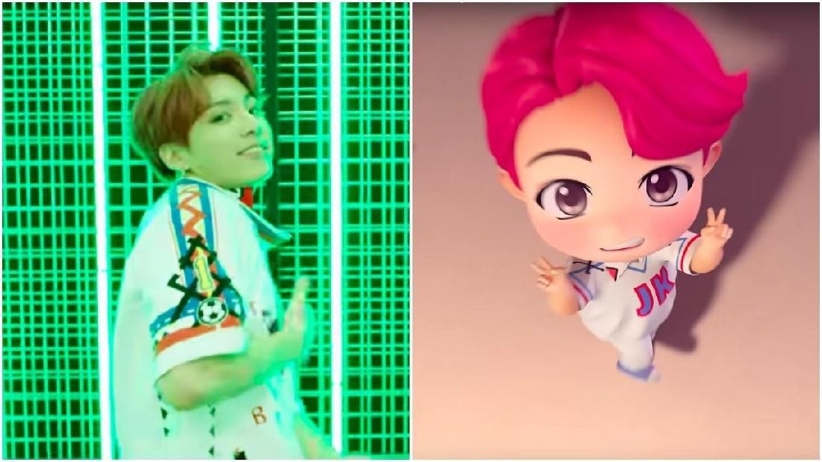 BTS mengeluarkan merchandise terbaru yaitu miniatur yang diadaptasi dari video musik IDOL&period; Kalau Insertizen suka yang mana&quest; Versi asli atau miniatur&quest;