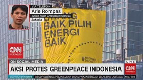 VIDEO: Aksi Protes Greenpeace Indonesia