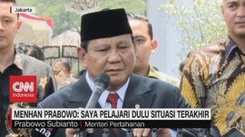 VIDEO: Menhan Prabowo: Saya Pelajari Dulu Situasi Terakhir