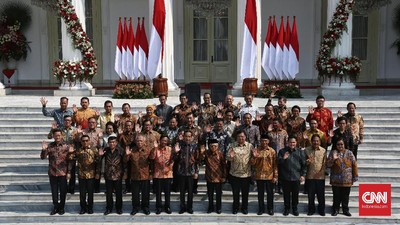 Daftar Lengkap Menteri Kabinet Indonesia Maju Jokowi