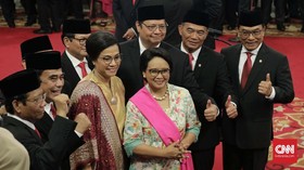 FOTO: Senyum Para Srikandi di Kabinet Indonesia Maju
