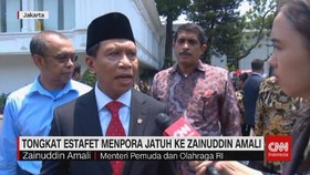 VIDEO: Tongkat Estafet Menpora Jatuh ke Zainuddin Amali