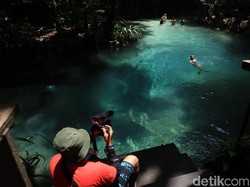Wisatawan Mulai Datangi Destinasi Kali Biru di Raja Ampat