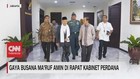 VIDEO: Gaya Busana Ma'ruf Amin di Rapat Kabinet Perdana