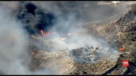 VIDEO: Ratusan Hektare Lahan di Los Angeles Hangus Terbakar