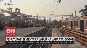 VIDEO: Penutupan Sementara Jalur KA Jakarta Bogor