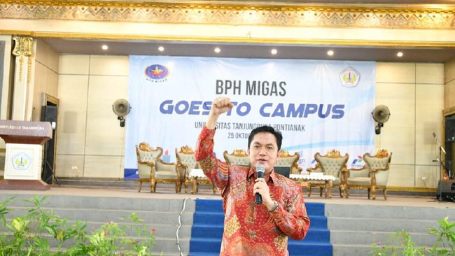 Sekitar seribu mahasiswa hadir di acara BPH Migas Goes to Campus 'BPH Migas Hadir untuk Negeri' di Pontianak, Kalimantan Barat.