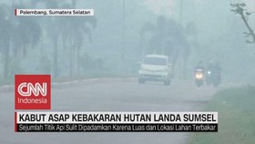 VIDEO: Kabut Asap Kebakaran Hutan Landa Sumsel