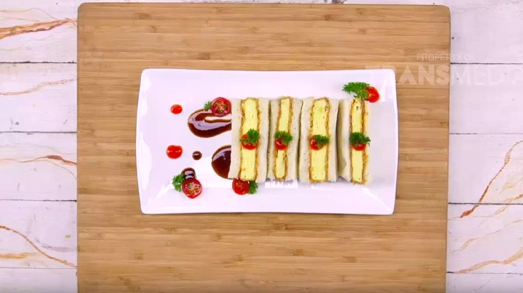  Resep  Bekal Sekolah  Anak  Sandwich Telur  Saus Katsu Enak 