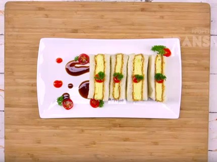 Resep Bekal Sekolah Anak: Sandwich Telur Saus Katsu, Enak Bergizi