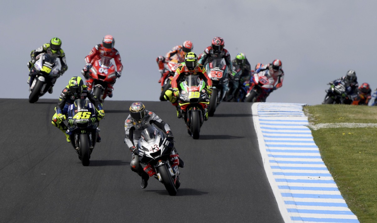 FOTO: Detik-detik Kemenangan Marquez di MotoGP Australia