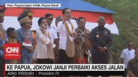VIDEO: Ke Papua, Jokowi Janji Perbaiki Akses Jalan