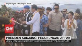 VIDEO: Pertama Kalinya, Jokowi Kunjungi Pegunungan Arfak