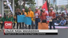 VIDEO: Unjuk Rasa Mahasiswa Tuntut Penerbitan Perppu KPK