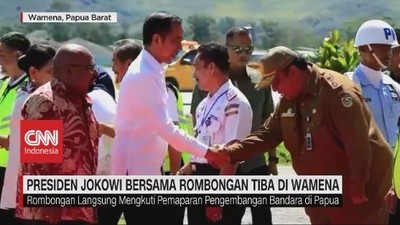 VIDEO: Presiden Jokowi Bersama Rombongan Tiba di Wamena
