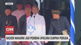 VIDEO: Nadiem Makarim Jadi Pembina Upacara Sumpah Pemuda