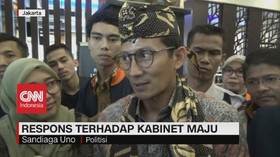 VIDEO: Komentar Sandiaga Uno Soal Kabinet Indonesia Maju