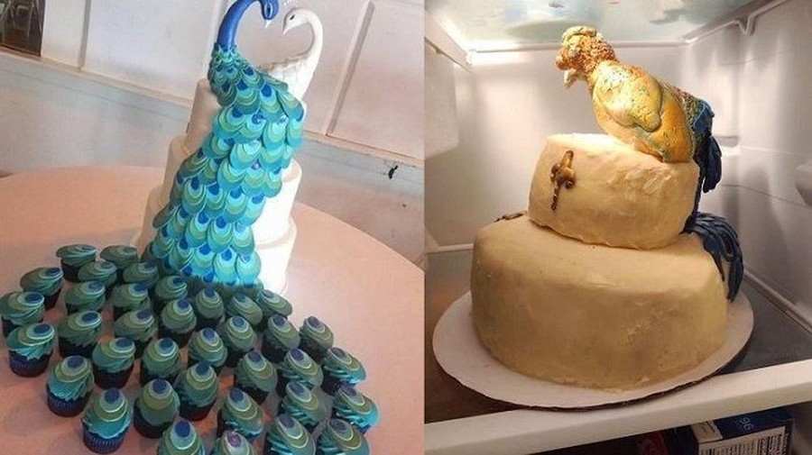 Kue Pernikahan Pasangan pengantin ini harus menelan kekecewaan usai membayar mahal beberapa jasa profesional untuk keperluan pernikahan.