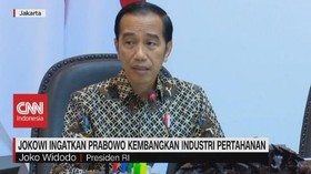 VIDEO: Jokowi Ingatkan Prabowo Kembangkan Industri Pertahanan