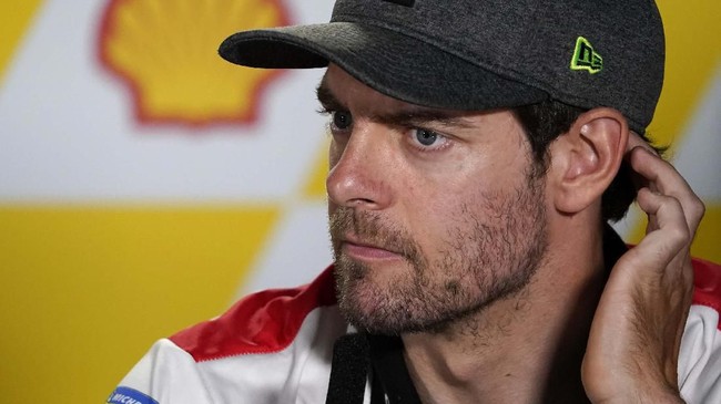 MotoGP rider Jack Miller of Australia looks on during a press conference at Sepang International Circuit ahead of the MotoGP Malaysian Grand Prix in Sepang, Thursday, Oct. 31, 2019. (AP Photo/Vincent Thian)