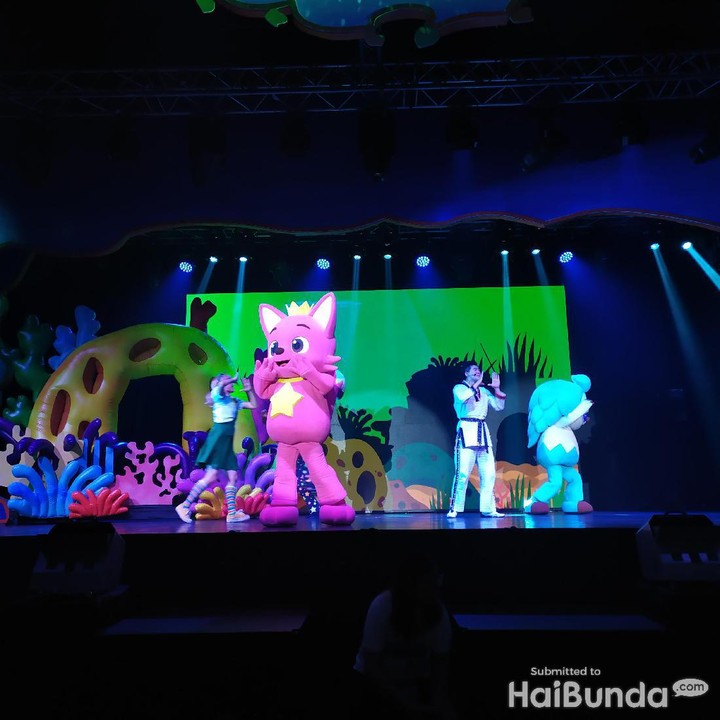 Setelah melalui banyak rintangan, akhirnya Pinkfong and friend menemukan Baby Shark! (Foto: Yuni Ayu Amida)