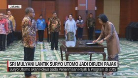 VIDEO: Sri Mulyani Lantik Suryo Utomo Jadi Dirjen Pajak