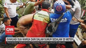 VIDEO: Evakuasi 2 Warga dari Dalam Sumur Sedalam 20 Meter