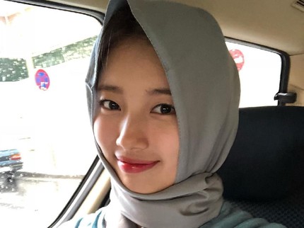 Suzy Pakai Hijab, Netizen: Masya Allah Ukhti Cantik Banget