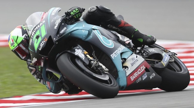 Franco Morbidelli jadi yang tercepat pada FP3 MotoGP Ceko, sedangkan Valentino Rossi kelima di Sirkuit Brno, Sabtu (8/8).