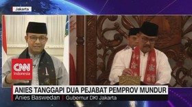 VIDEO: Gubernur Anies Tanggapi 2 Pejabat Pemprov Mundur