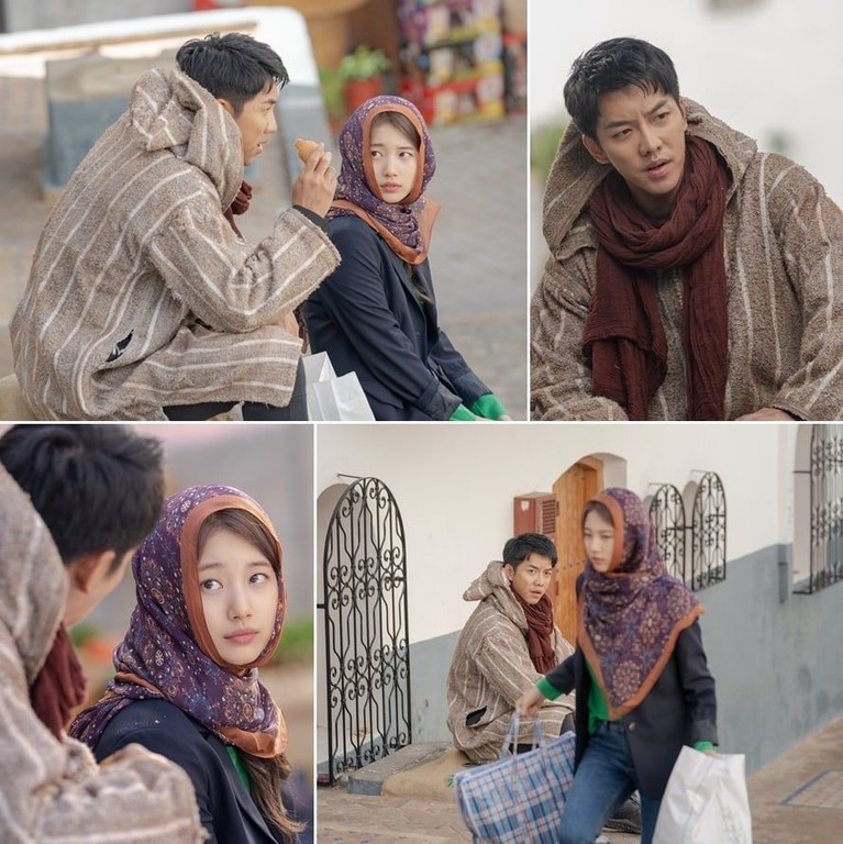 Enam penampilan aktris cantik asal Korea Selatan, Bae Suzy, dalam balutan hijab. Seperti apa gaya Suzy?