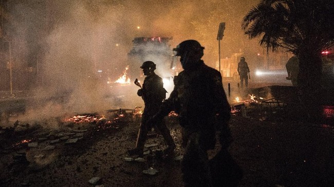 FOTO: Demo di Chile Kembali Memanas