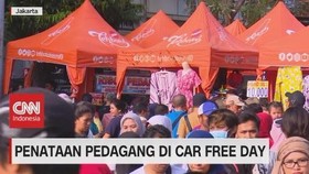 VIDEO: Penataan Pedagang di Car Free Day